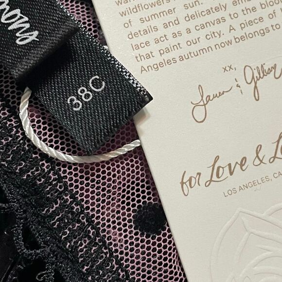 NWT- For Love & Lemons Zinnia Underwire Bra - Picture 4 of 4